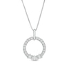 Thumbnail Image 1 of 1/2 CT. T.W. Certified Lab-Created Diamond Circle Pendant in 14K White Gold (F/SI2)