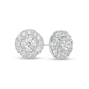 Thumbnail Image 1 of 5/8 CT. T.W. Certified Lab-Created Diamond Frame Stud Earrings in 14K White Gold (F/SI2)