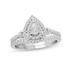 Thumbnail Image 0 of 1/2 CT. T.W. Diamond Double Pear-Shaped Frame Bridal Set in 10K White Gold