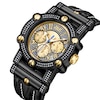 Thumbnail Image 2 of Men's JBW Phantom 10th Anniversary Edition Diamond and Crystal Two-Tone Chronograph Strap Watch (Model: JB-6215-10B)