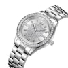 Thumbnail Image 2 of Ladies' JBW Mondrian 1/6 CT. T.W. Diamond and Crystal Accent Watch with Silver-Tone Dial (Model: J6388B)