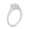 Thumbnail Image 2 of 1/2 CT. T.W. Quad Princess-Cut Diamond Cushion-Shaped Frame Engagement Ring in 10K White Gold (I/I2)