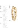 Thumbnail Image 2 of 25.0mm Twist Tube Hoop Earrings in 10K Gold