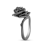 Thumbnail Image 2 of Enchanted Disney Villains Maleficent 1/2 CT. T.W. Black Diamond Rose Ring in Sterling Silver