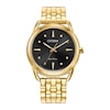 Thumbnail Image 1 of Ladies' Citizen Eco-Drive® Dress Classic Gold-Tone Watch with Black Dial (Model: FE7092-50E)