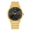 Thumbnail Image 1 of Men's Citizen Eco-Drive® Axiom Gold-Tone Watch with Black Dial (Model: BM7582-56E)