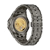 Thumbnail Image 3 of Men's Bulova Octava Crystal Accent Gunmetal Grey IP Automatic Watch with Grey Skeleton Dial (Model: 98A293)