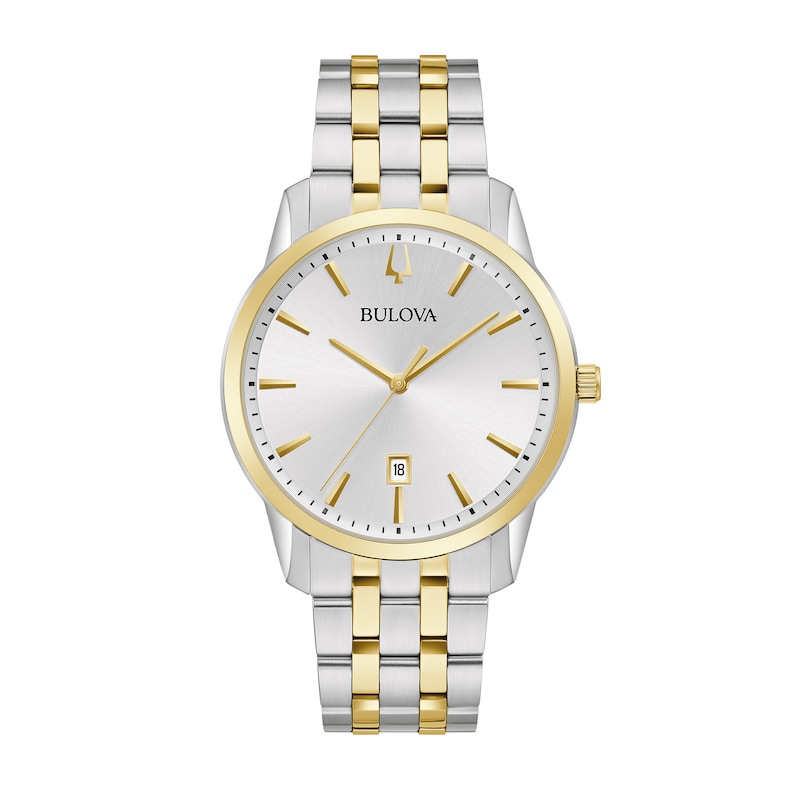 Main Image 1 of Men's Bulova Classic Two-Tone Watch with Silver-Tone Dial (Model: 98B385)