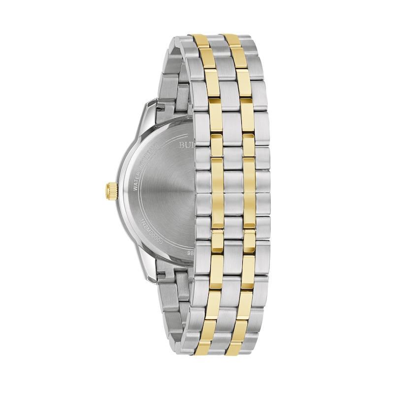 Main Image 3 of Men's Bulova Classic Two-Tone Watch with Silver-Tone Dial (Model: 98B385)