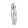 Thumbnail Image 1 of 1/4 CT. T.W. Diamond Split Shank Crossover Anniversary Band in 14K White Gold