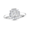 Thumbnail Image 1 of 5/8 CT. T.W. Diamond Abstract Sqaure Frame Engagement Ring in 14K White Gold