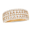 Thumbnail Image 1 of 1 CT. T.W. Diamond Edge Multi-Row Ring in 14K Gold