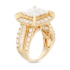 Thumbnail Image 2 of 4 CT. T.W. Square Multi-Diamond Frame Multi-Row Engagement Ring in 14K Gold