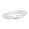 Thumbnail Image 1 of 1-1/4 CT. T.W. Certified Oval Diamond Band in 14K White Gold (I/SI2)