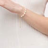 Thumbnail Image 2 of Sideways Baroque Freshwater Cultured Pearl Bolo Bracelet in Sterling Silver with 18K Gold Plate-9.0&quot;