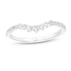 Thumbnail Image 0 of 1/4 CT. T.W. Diamond Graduated Contour Wedding Band in 14K White Gold