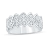 Thumbnail Image 0 of 1/2 CT. T.W. Diamond Woven Anniversary Band in 10K White Gold