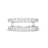 Thumbnail Image 3 of 1 CT. T.W. Diamond-Lined Solitaire Enhancer in 14K White Gold