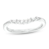 Thumbnail Image 0 of 1/6 CT. T.W. Baguette and Round Diamond Contour Wedding Band in 14K White Gold