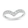 Thumbnail Image 1 of 1/3 CT. T.W. Diamond Contour Nine Stone Vintage-Style Anniversary Band in 14K White Gold