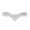 Thumbnail Image 3 of 1/3 CT. T.W. Diamond Contour Nine Stone Vintage-Style Anniversary Band in 14K White Gold