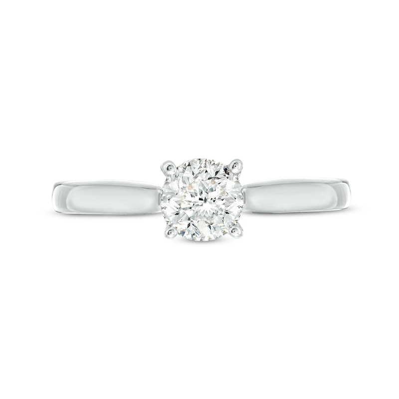 Main Image 4 of Celebration Infinite™ 1 CT. Certified Diamond Solitaire Engagement Ring in 14K White Gold (I/SI2)