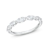 Thumbnail Image 1 of 1 CT. T.W. Marquise-Cut Diamond Sideways Seven Stone Band in 14K White Gold (I/I2)