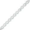 Thumbnail Image 1 of 1/10 CT. T.W. Diamond &quot;S&quot; Link Line Bracelet in Sterling Silver - 7.25&quot;