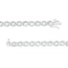 Thumbnail Image 3 of 1/10 CT. T.W. Diamond &quot;S&quot; Link Line Bracelet in Sterling Silver - 7.25&quot;