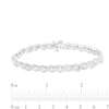 Thumbnail Image 4 of 1/10 CT. T.W. Diamond &quot;S&quot; Link Line Bracelet in Sterling Silver - 7.25&quot;