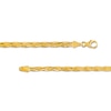 Thumbnail Image 3 of Diamond-Cut Braided Herringbone Necklace in 10K Gold