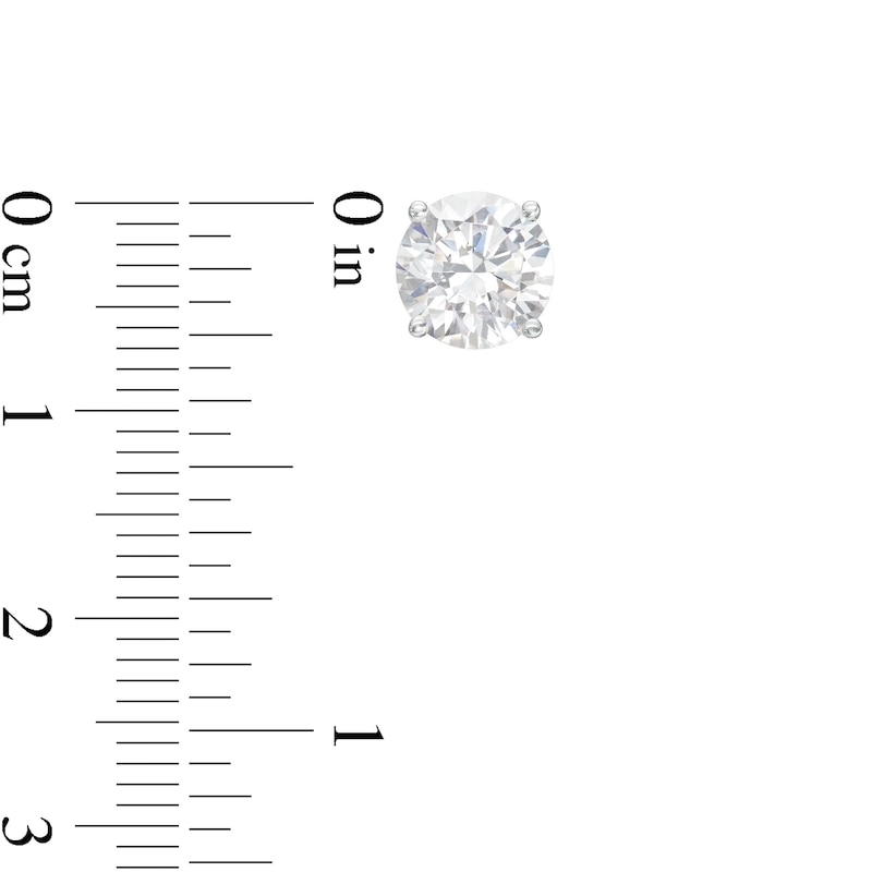 Main Image 2 of 3 CT. T.W. Certified Lab-Created Diamond Solitaire Stud Earrings in 14K White Gold (F/SI2)