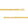 Thumbnail Image 4 of Diamond-Cut Braided Herringbone Bracelet in 10K Gold - 7.25&quot;