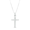 Thumbnail Image 1 of Polished Cross Pendant in 14K White Gold