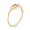 Thumbnail Image 2 of 1/10 CT. T.W. Black and White Diamond Evil Eye Ring in 10K Gold