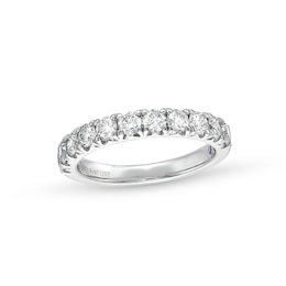 Vera Wang Love Collection 1 CT. T.W. Diamond Eleven Stone Anniversary Band in 14K White Gold (I/SI2)