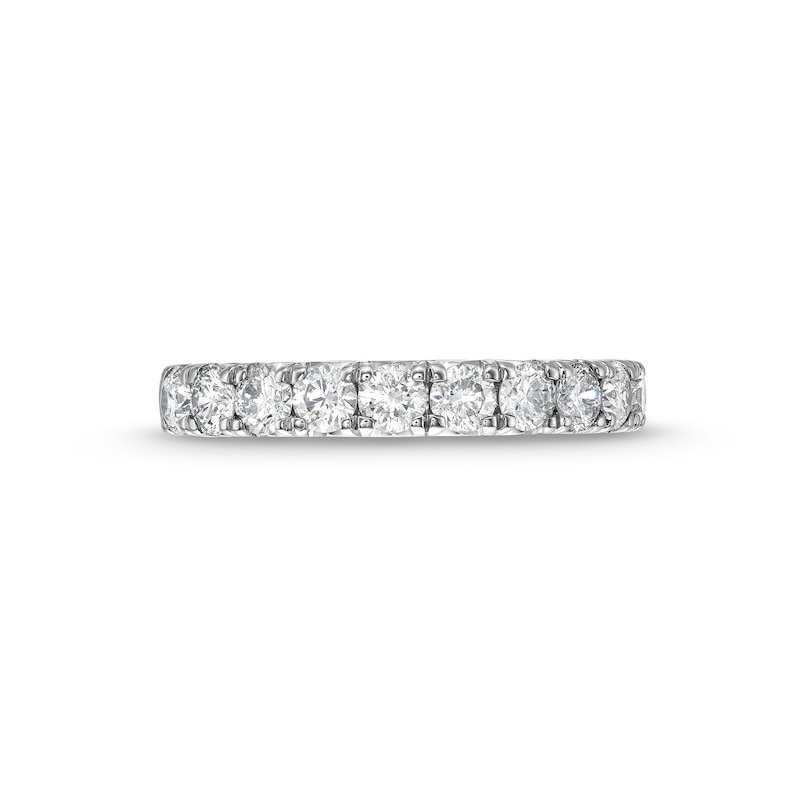 Main Image 4 of Vera Wang Love Collection 1 CT. T.W. Diamond Eleven Stone Anniversary Band in 14K White Gold (I/SI2)