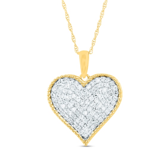 Buy Caratglitz Designer Gold And Diamond Jewellery 2 Heart Pendant For  Womens And Girls at