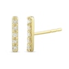 Thumbnail Image 0 of 1/10 CT. T.W. Diamond Vertical Bar Stud Earrings in 10K Gold