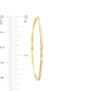 Thumbnail Image 3 of 40.0mm Diamond-Cut Hoop Earrings in 10K Gold