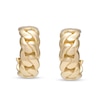 Thumbnail Image 0 of 15.0mm Curb Link J-Hoop Earrings in 10K Gold