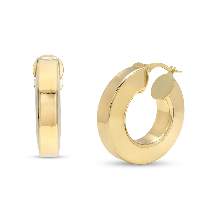 15.0mm Hollow Hoop Earrings in 10K Gold | Zales Outlet