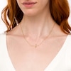 Thumbnail Image 2 of Sideways Cross Double Strand Necklace in 10K Gold