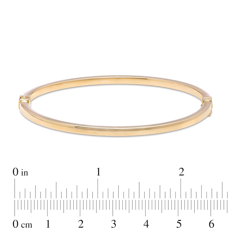 Main Image 3 of 3.0mm Squared Bangle in 10K Gold