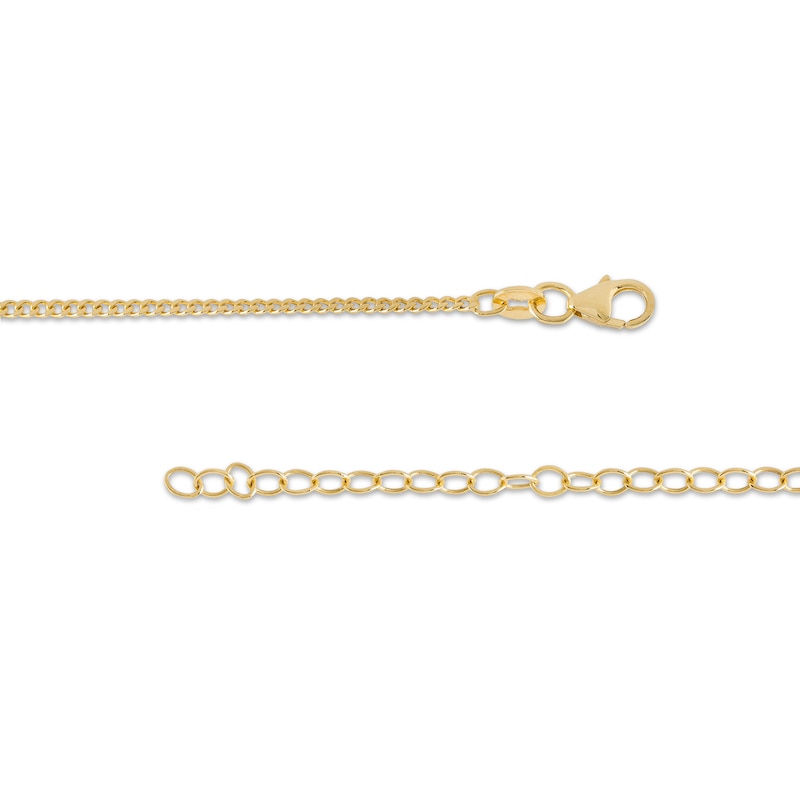 Main Image 3 of Dangle Choker Necklace in 10K Gold - 16&quot;