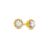 Thumbnail Image 0 of 1/6 CT. T.W. Diamond Solitaire Bead Frame Stud Earrings in 10K Gold (I/I3)