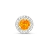 Thumbnail Image 1 of Citrine and Diamond Accent Frame Charm in 10K Gold