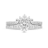 Thumbnail Image 2 of Enchanted Disney Majestic Princess 1 CT. T.W. Diamond Crown Contour Bridal Set in 14K White Gold