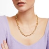 Thumbnail Image 3 of 2.5mm Paper Clip Link Chain Necklace in Hollow 10K Gold - 20&quot;