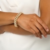 Thumbnail Image 2 of Italian Gold 4.0mm Curb Chain Bracelet in Hollow 14K Gold – 8.5&quot;